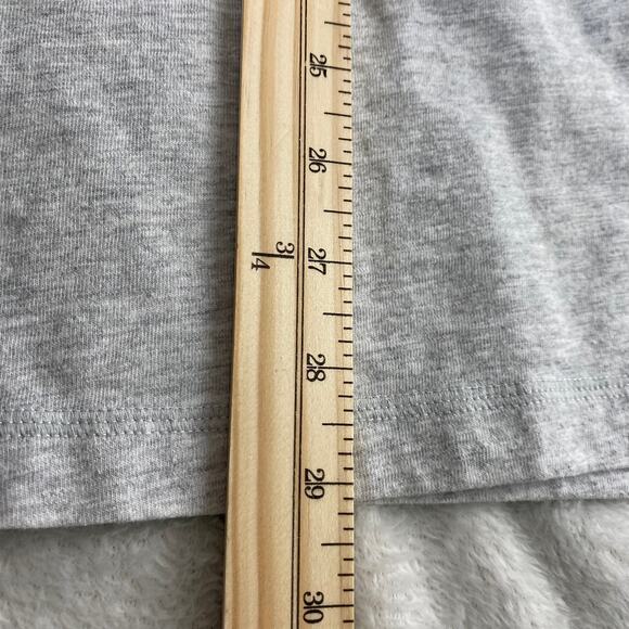 American Eagle Y2K Henley Long Sleeve Tshirt Men XL Gray Red Colorblock Baseball - Picture 9 of 9